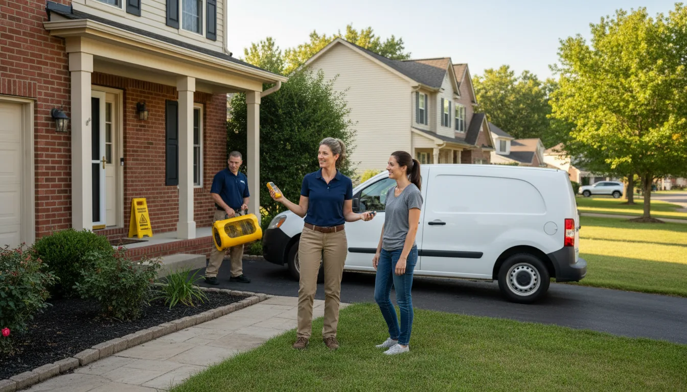 Residential water damage restoration in Flatgap, KY